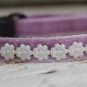 Pearl- Unique handmade breakaway cat collar - lavender velvet cat collar