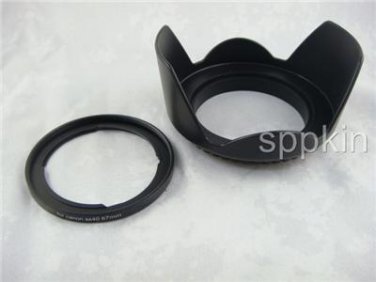 SXH1 Adapter ring + Lens Hood Sun Shade 67mm for Canon Powershot SX50 HS SX40 HS