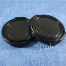 N3 New 2 Pcs Black 43mm Snap on Lens Cap Lens Cover For Olympus DSLR Camera Lens