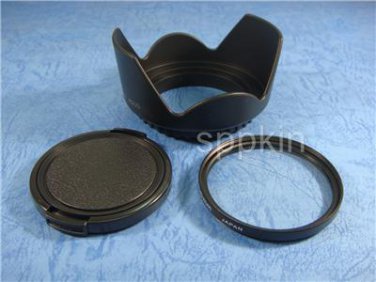 U7 Lens Hood + Lens Cap + UV Filter For Panasonic HDC SD600 HDC SD700 HDC SD800