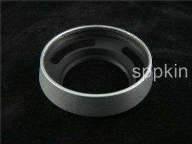 FS2 Silver tone Metal Lens Hood 37mm For Olympus E-P3 E-PM1 E-PL2 E-PL3 14-42mm