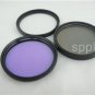 GJ10 New 58mm UV+ CPL + FLD + Hood + CAP For Canon EOS T5i 60Da 650D 18-55mm