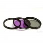 Effects Filter kit 52mm UV + CPL + FLD + Case For Canon EOS M with 18-55mm Lens