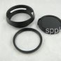 FUC Metal Lens Hood + Cap + UV Filter For Pentax Q 10 Q10 w/ 5-15mm 15-45mm Lens