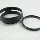 FU3 Metal Lens Hood + UV Filter For Olympus E-P3 E-PM1 E-PL2 E-PL3 14-42mm Lens