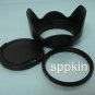 YM55 Lens Hood + Cap + UV Filter 67mm For Canon EOS Rebel T4i T3i T2i 18-135mm