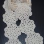 Crochet Scarf Cream Motif