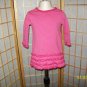 Children's Place Pink Striped Ruffle Dress Size 18 months