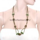 FASHION NECKLACE, EARRING SET SUPER CHIC AND SEXY EARTHY HIPPY BEADS