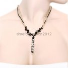 FASHION NECKLACE, EARRING SET SUPER CHIC AND SEXY MULTI THREAD HIPPY BEADS WITH PENDANT