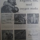 Packard Oxygen Mask  War WWII 2 Vintage Magazine Ad POSTER Gift Unique Retro