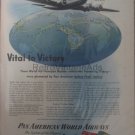 PAN AM VICTORY WWII 2 Army War Vintage Magazine Ad POSTER Gift Unique Retro