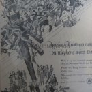 Bell Telephone Xmas Rush War 2 WWII Vintage Magazine Ad POSTER Gift Unique Retro