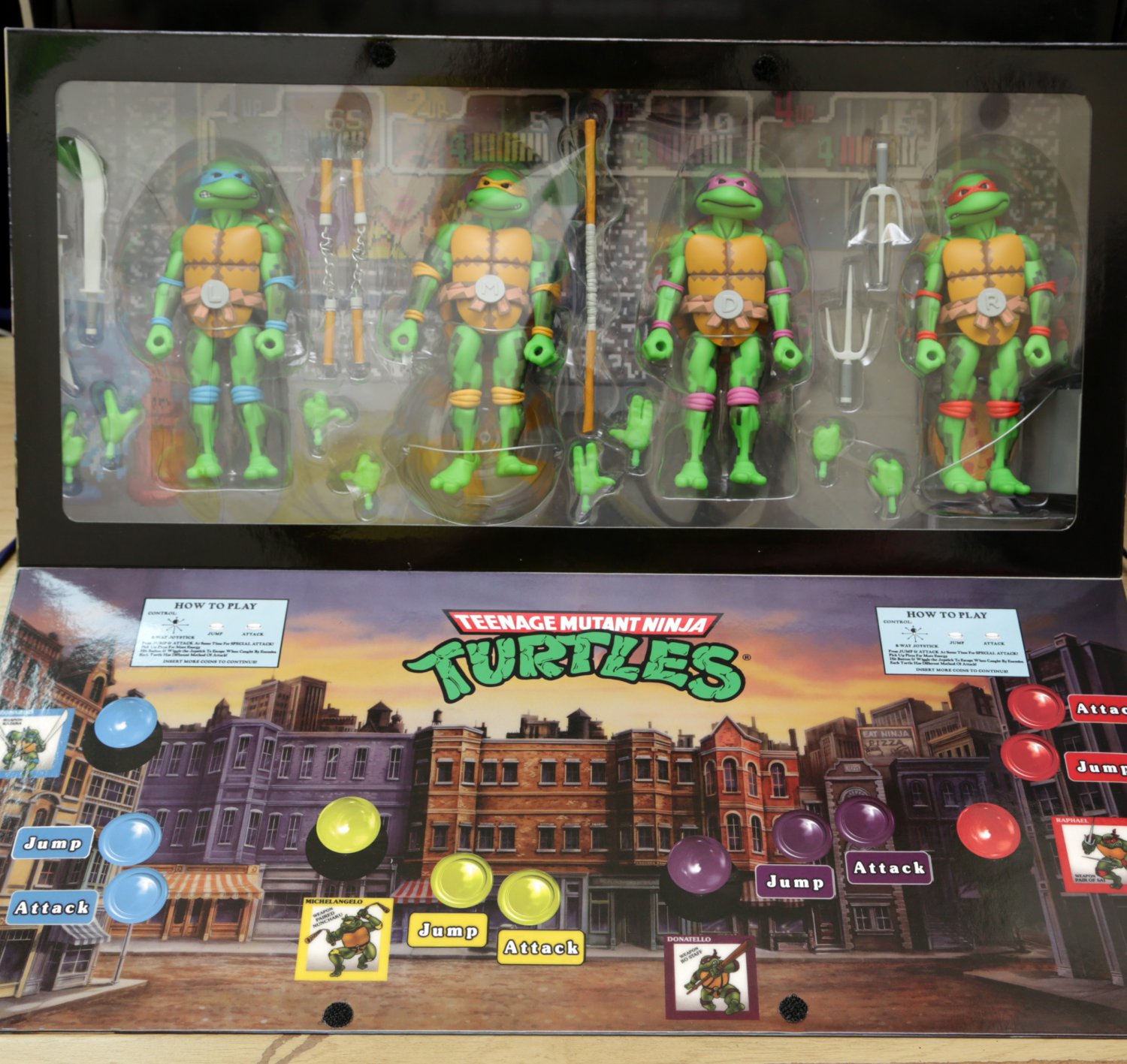 neca tmnt turtles in disguise figure 4 pack set target exclusive