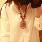 National Tibet Turquoise Pendant Necklace F-161 N008