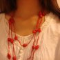 Red National Tibet Turquoise Necklace A-023 N022