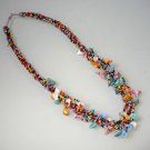 National Tibet color beads stone necklace B-032 N027