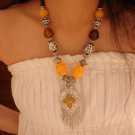 National Tibet oil four petal Necklace E-059 N029