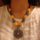 National Tibet Caishi alloy Pendant Necklace F-109 N030