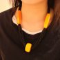 National characteristics of Tibet yellow stone D-039 bead multilayer black rice N051