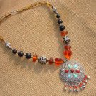 Tibet national retro short carving beads necklace D-04 personality elements N072