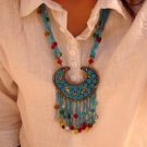Tibet Ethnic Necklace horn bead curtain fashion personality elements Necklace F-204 N082