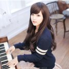 Free Shipping high quality Guarantee100% A++++++ Hot-sales brand new  wig W006 Oblique bangs curls