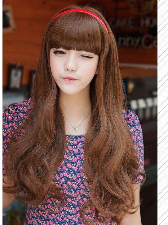 Free Shipping high quality Guarantee100% A++++++ Hot-sales brand new wig W009 Qi bangs long hair