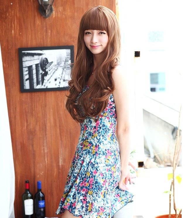 Free Shipping high quality Guarantee100% A++++++ Hot-sales brand new wig W010 Qi bangs long hair