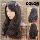 Free Shipping high quality Guarantee100% Hot-sales brand new  wig W045 Oblique bangs long hair
