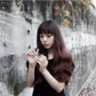 Free Shipping high quality Guarantee100% Hot-sales brand new  wig W049 Oblique bangs long hair