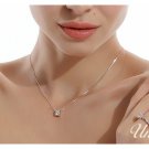 Free Shipping high quality 925Sterling Silver Guarantee100% Hearts and Arrows pendant necklaceN010
