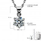 Free Shipping high quality 925Sterling Silver Guarantee100% Six claw pendant necklace N020