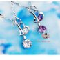 Free Shipping high quality 925Sterling Silver Guarantee100% Heart Love Pendant Necklace  N026