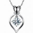 Free Shipping high quality 925Sterling Silver Guarantee100% Bloom of love pendant necklace  N028