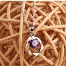 Free Shipping high quality 925Sterling Silver Guarantee100% Tornado necklace Love Dance  N029