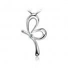 Free Shipping high quality 925Sterling Silver Guarantee100% Butterfly Necklace  N035