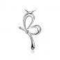 Free Shipping high quality 925Sterling Silver Guarantee100% Butterfly Necklace  N035