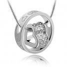 Free Shipping high quality 925Sterling Silver Guarantee100% Ring Necklace N048