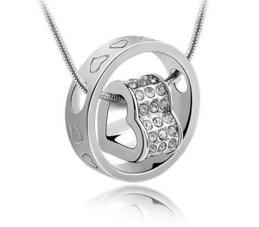 Free Shipping high quality 925Sterling Silver Guarantee100% Ring Necklace N048