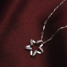 Free Shipping high quality 925Sterling Silver Guarantee100% Pentagram necklace N058