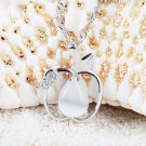 Free Shipping high quality 925Sterling Silver Guarantee100% Love apple necklace N064