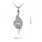 Free Shipping high quality 925Sterling Silver Guarantee100% Micro Pave Pendant Necklace N068