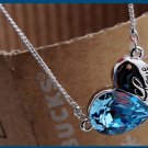 Free Shipping high quality 925Sterling Silver Guarantee100%  Restless heart necklace N072