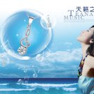 Free Shipping high quality 925Sterling Silver Guarantee100%  Fashion necklace notes N073