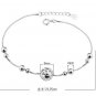 Free Shipping high quality 925Sterling Silver Guarantee100%Fashion Hollow Heart Bracelet B003