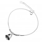 Free Shipping high quality 925Sterling Silver Guarantee100%Lucky Lucky cute bells bracelet B004