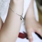 Free Shipping high quality 925Sterling Silver Guarantee100%Lucky Lucky cute bells bracelet B004