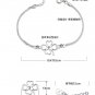 Free Shipping high quality 925Sterling Silver Guarantee100% Happiness Clover Bracelet B005