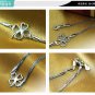 Free Shipping high quality 925Sterling Silver Guarantee100% Happiness Clover Bracelet B005